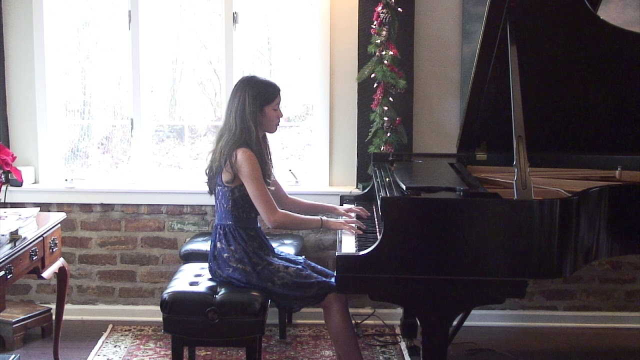 Emily Cay performinh Fantasy Impromptu by Frederich Chopin