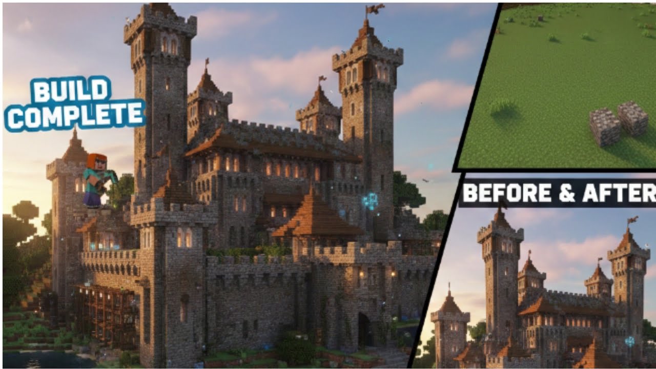 MINECRAFT | FINALY I BUILD Y CASTLE PART 3#bubbly #dubbly