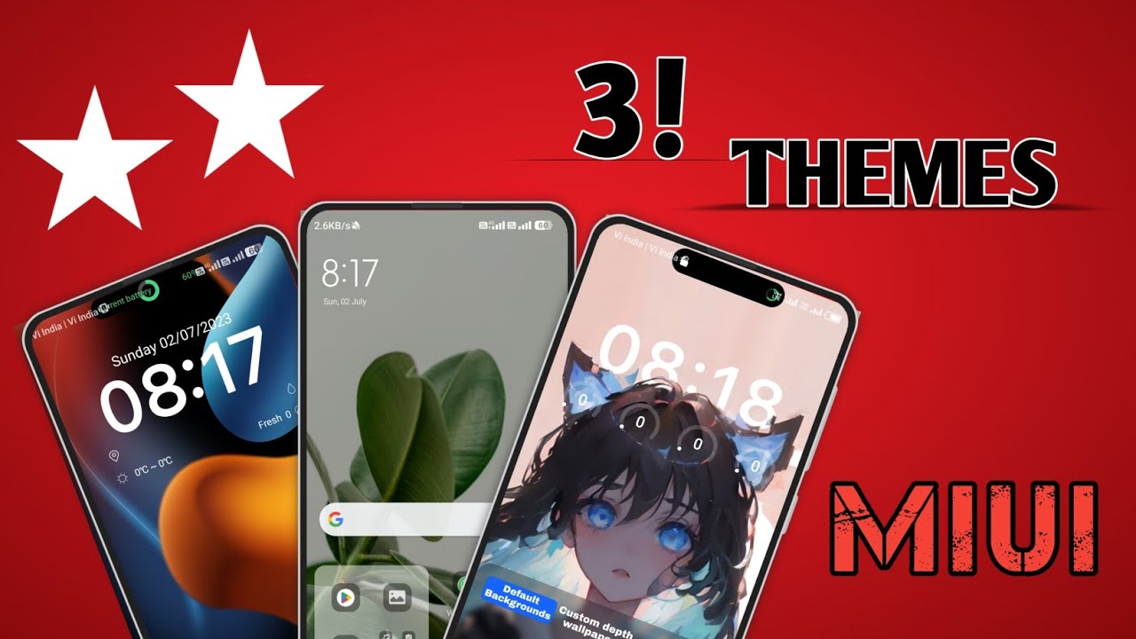 Top 3 Premium Miui 14 Themes With Dynamic Island | Miui 14 Best Theme on 2023