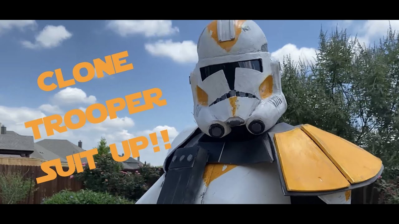 Clone Trooper Foam Costume;  Suit up & Showcase