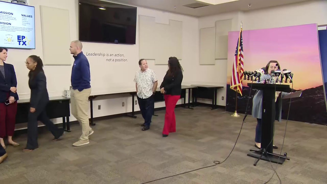 El Paso presser after airspace closure