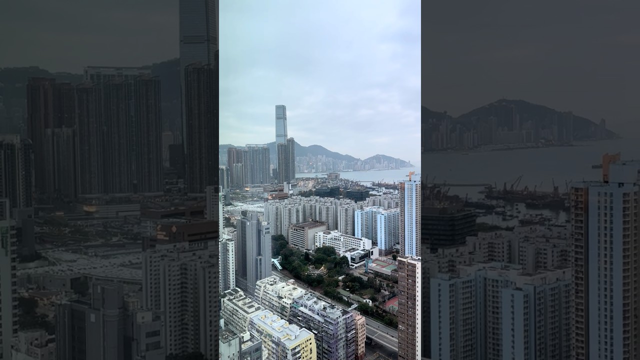 Hong Kong 🇭🇰 View from Cordis Hotel #hongkong #views #hotel #tourist #shorts