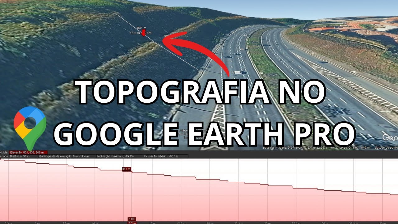 Como saber a topografia de um terreno pelo Google Earth Pro | passo a passo ⛰️ 