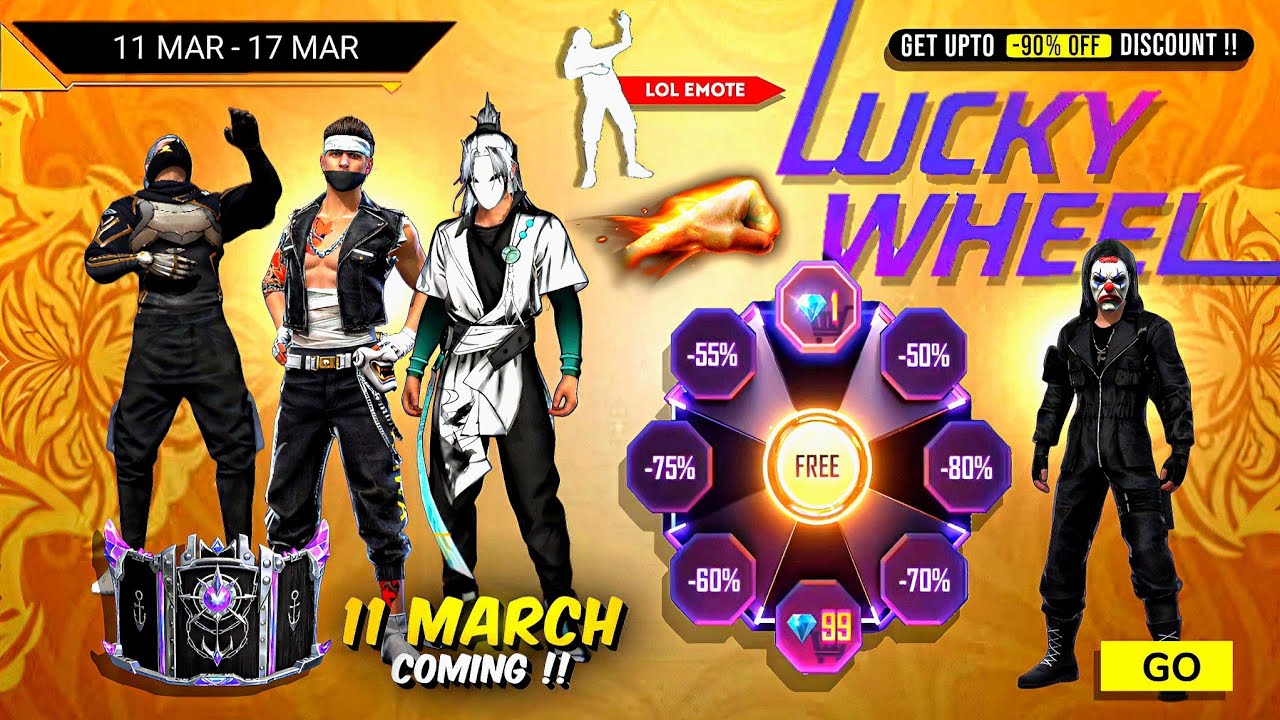 New Lucky Wheel Event free fire🥳🤩| Free Fire New Event | FF New Event | Upcoming Events In Free Fire