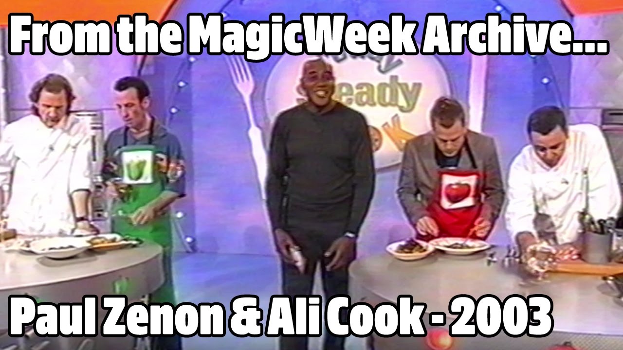 Paul Zenon and Ali Cook - Magicians - Ready Steady Cook - 2003