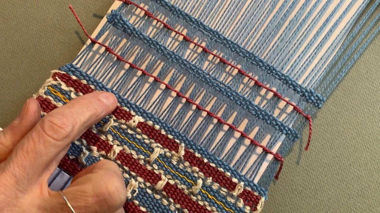 Brooks Bouquet on small hand held loom