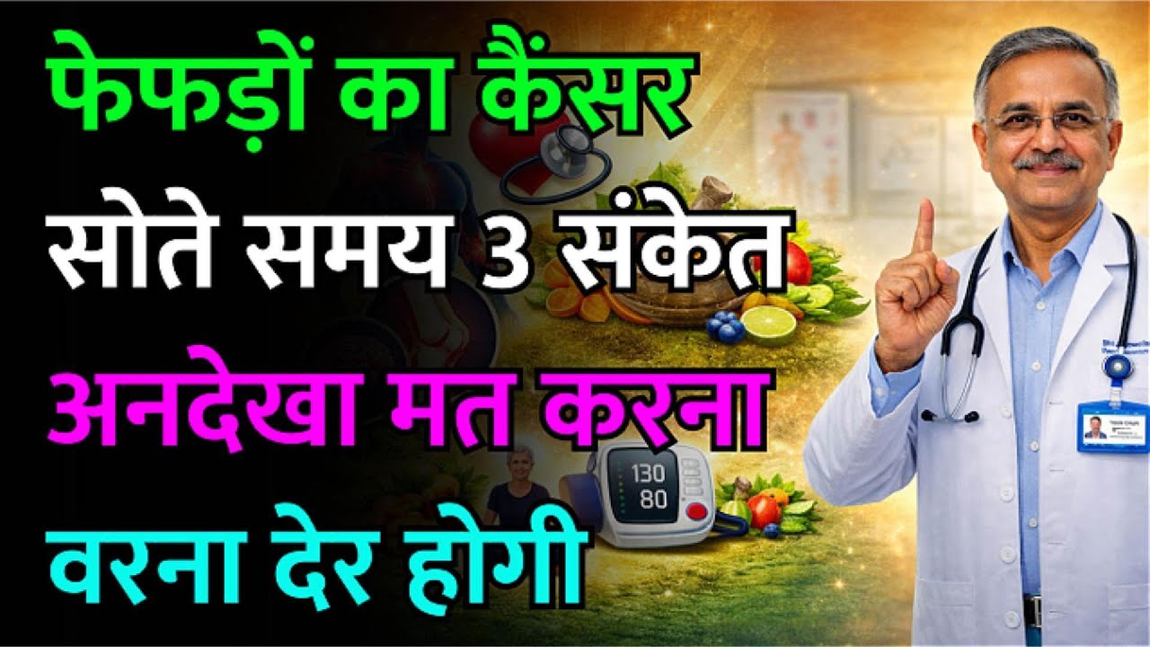 फेफड़ों का कैंसर अचानक नहीं आता! सोते समय दिखें ये 3 संकेत तो समझें फेफड़े मदद मांग रहे हैं।