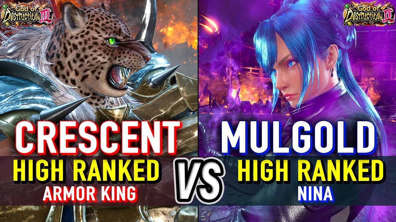 T8 🔥 CRESCENT (Armor King) vs MULGOLD (Nina) 🔥 Tekken 8 High Level Gameplay