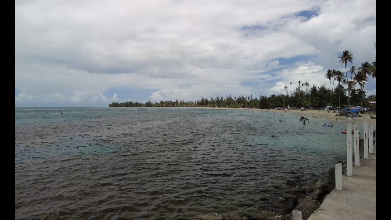 Luquillo Beach & Kioskos de Luquillo - Puerto Rico Silent Walking Tour 4K