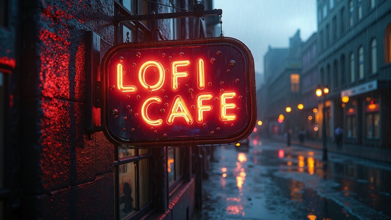 Chill Retro Lofi Night Playlist - Urban Rainy Night Vibes for Studying and Relaxation