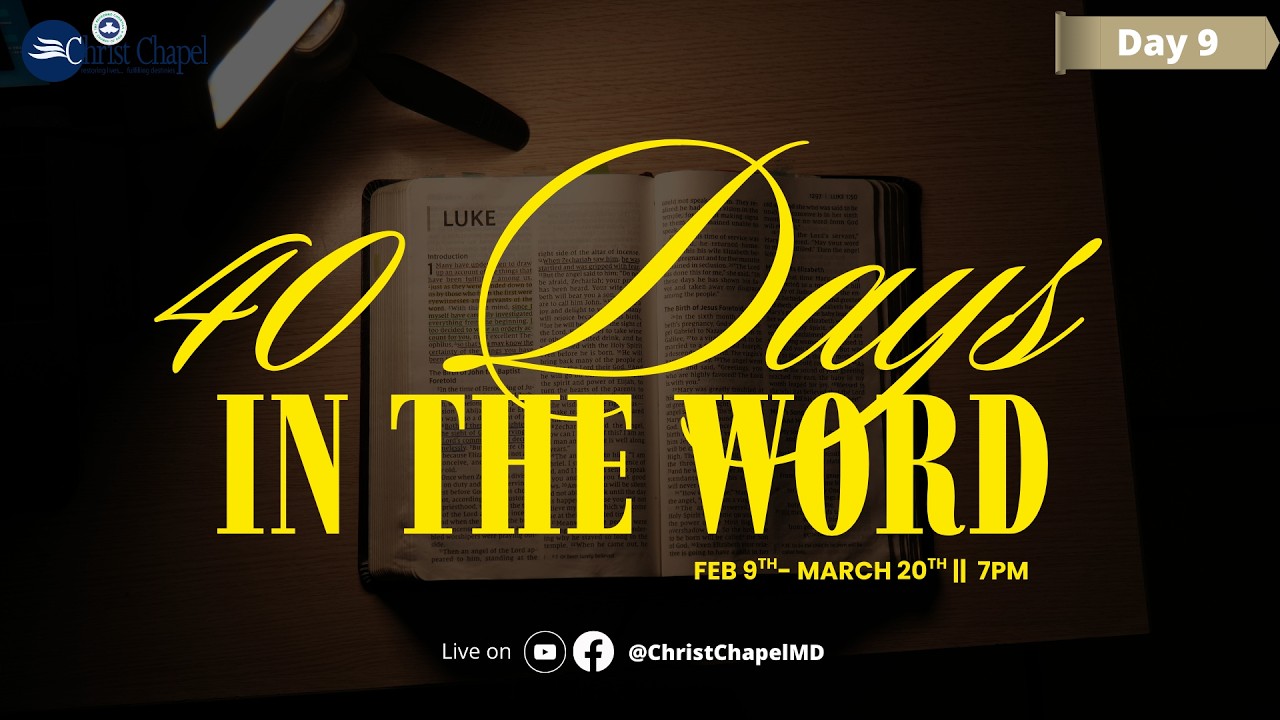 40 Days In The Word 2026 || Day 9 || Proverbs 9