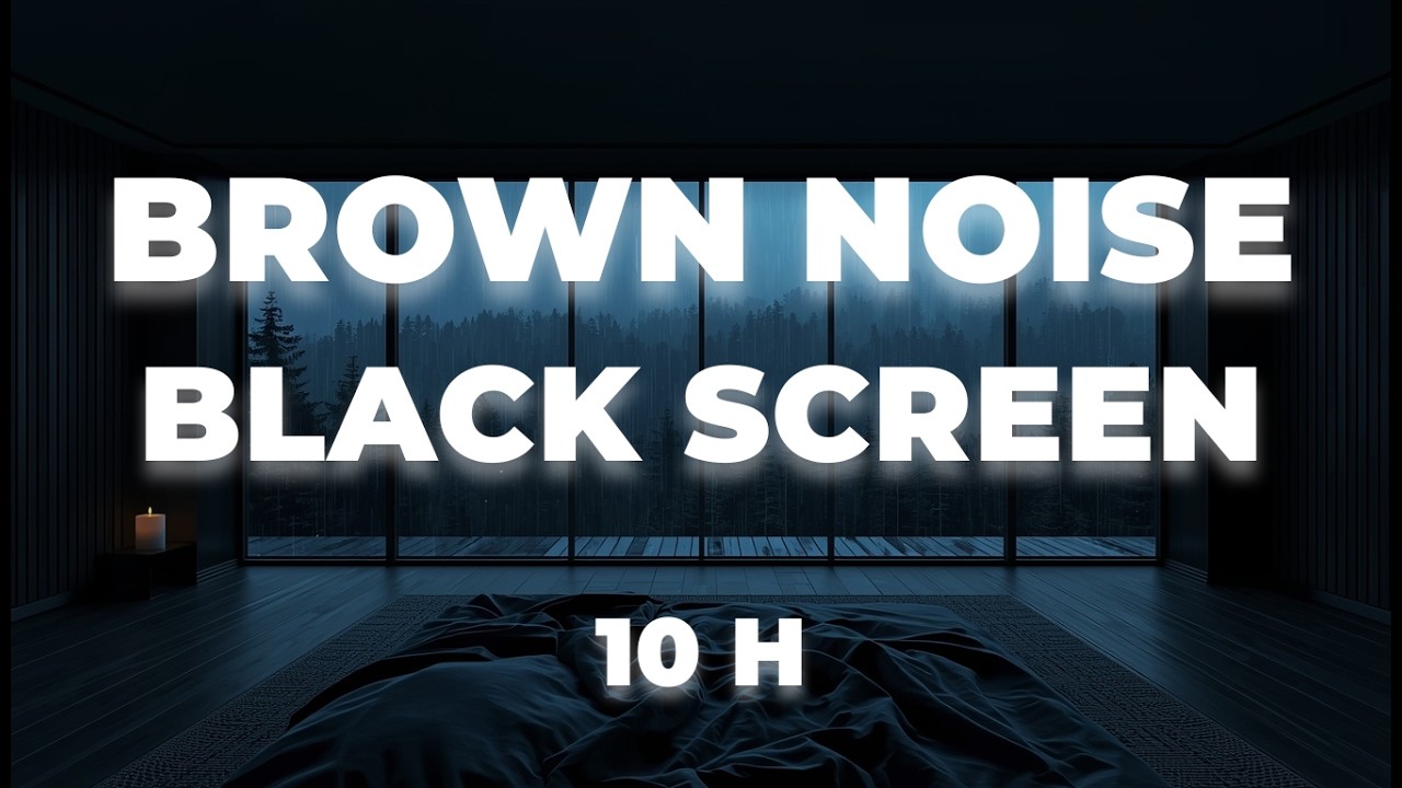 99% DEEP SLEEP  I  Brown Noise for Instant Relaxation & Stress Relief (Black Screen)