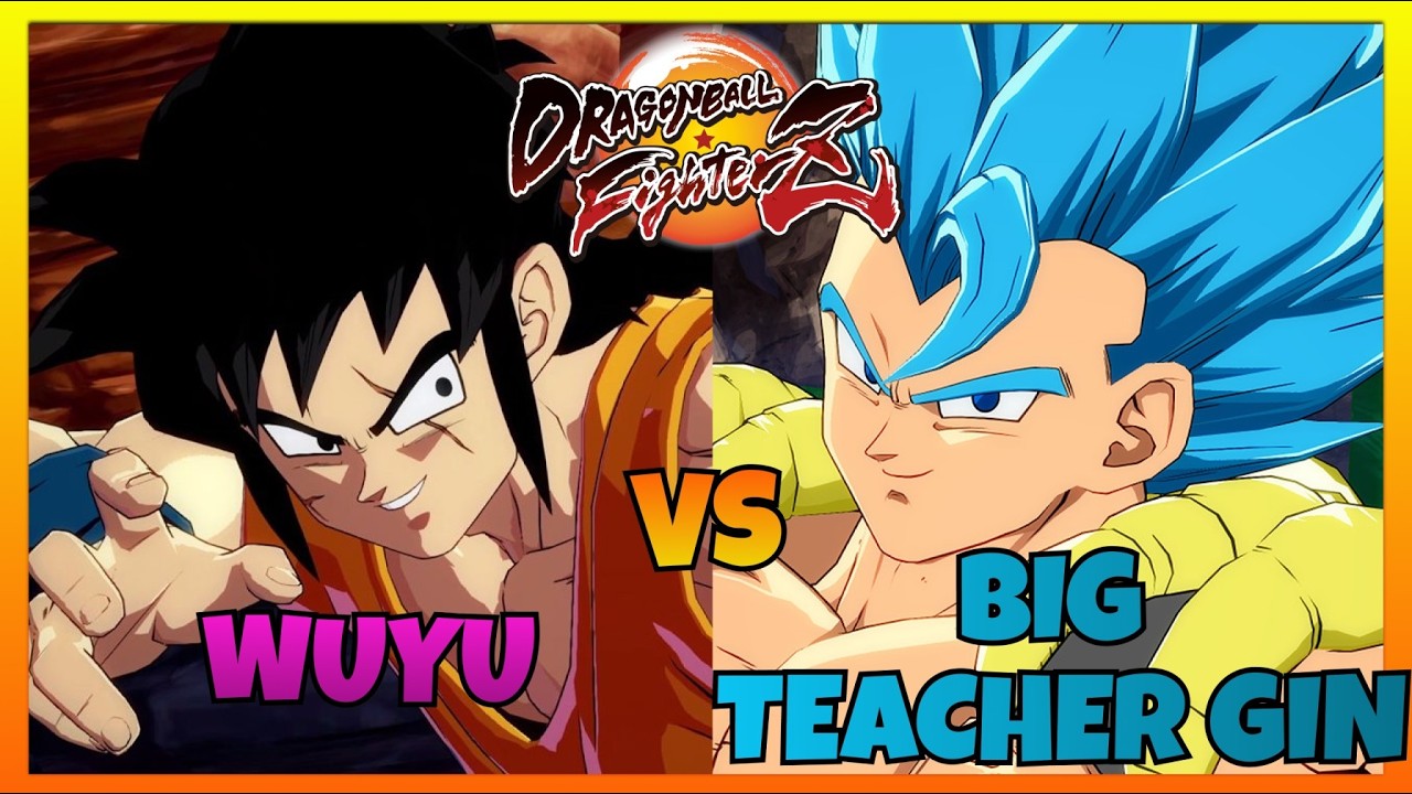 DBFZ - WUYU vs BIG TEACHER GIN gameplays (Cooler, Gogeta Blue, Yamcha vs Fusion Bros, Android 17)