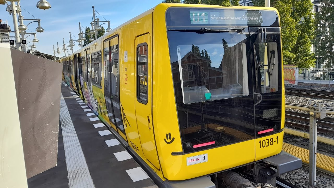 Mitfahrt in der U1 von Gleisdreieck von Warschauer Straße im IK18 1038-1