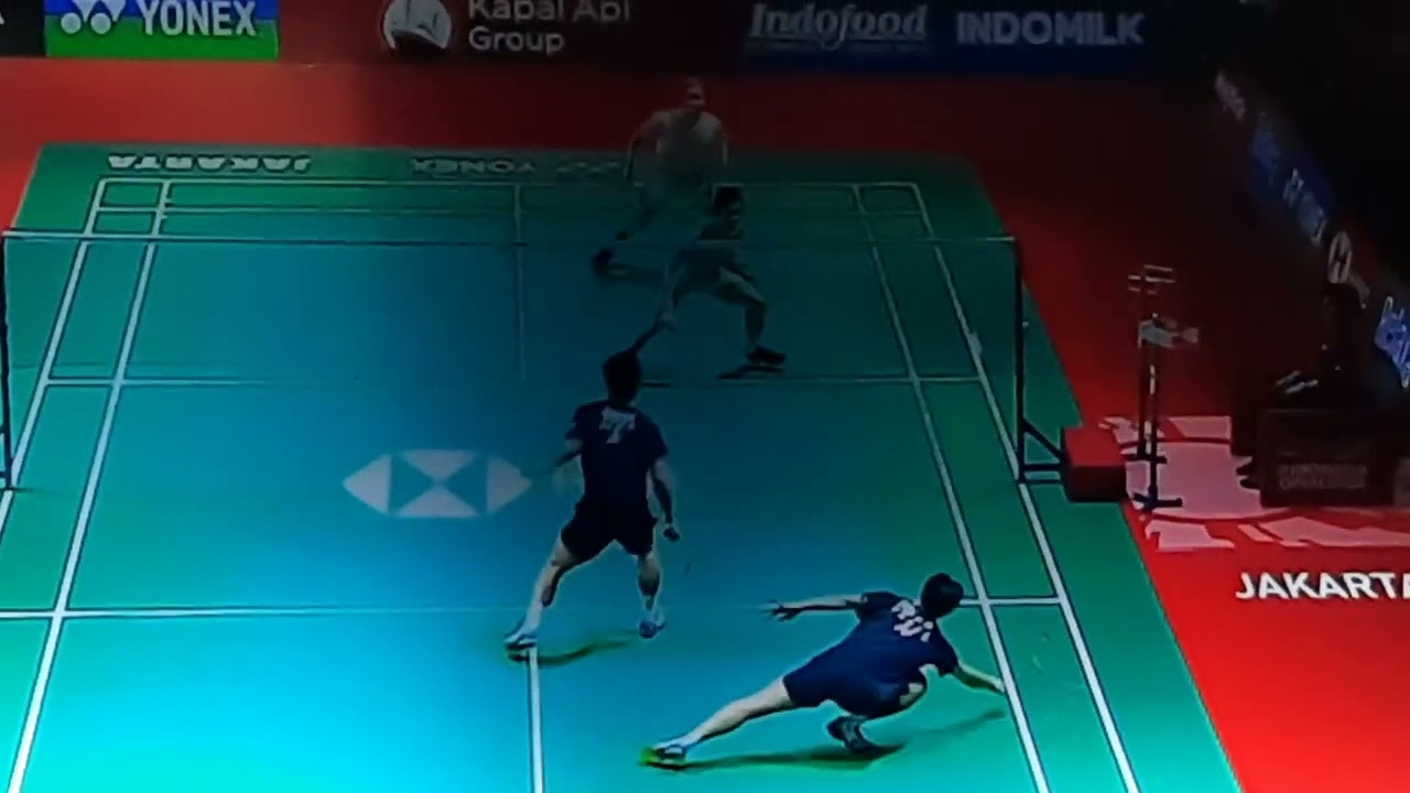 Indonesia open 2023 : R16 Aaron C/Soh WY beat Choi/Kim 21-19 (1st set).