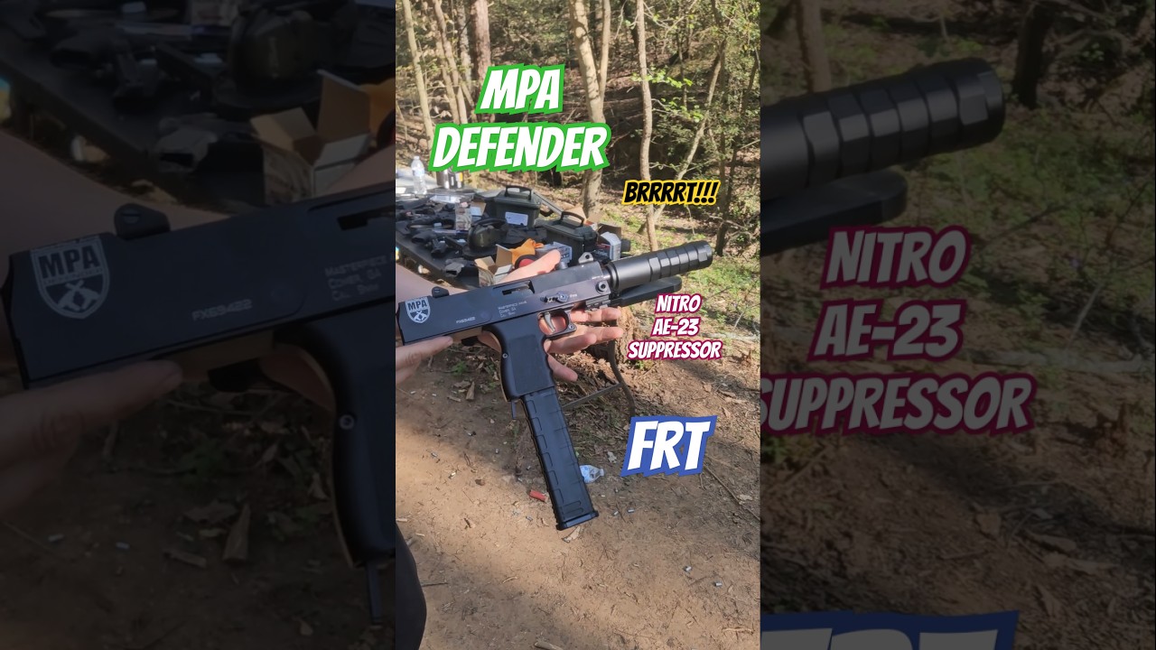 MPA Defender FRT использует глушитель Nitro AE-23 от Tactical Solutions Group #edc #airsoft #FYP