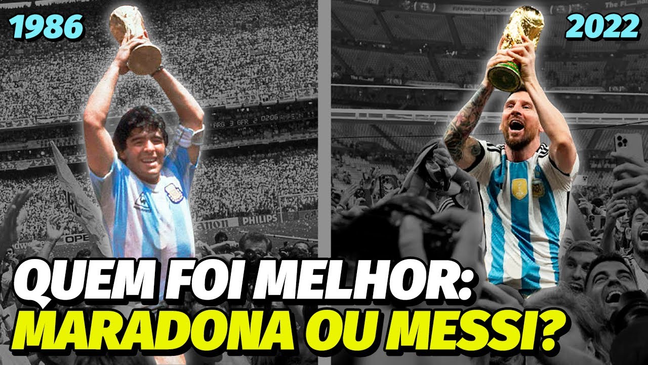MARADONA NA COPA DE 1986 JOGOU MAIS QUE MESSI EM 2022??