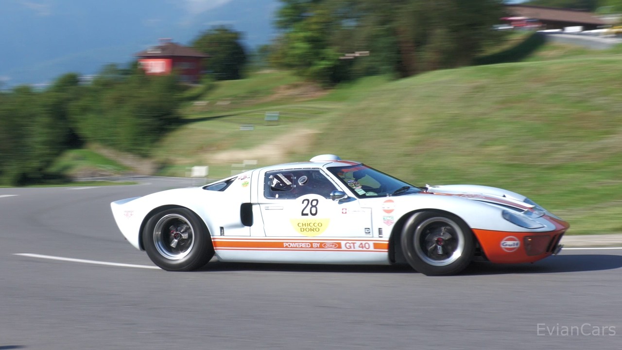 Historic Hill Climb Ollon Villars 2025 - GT40, P4 Replica, DB6, 275 Spyder, 906, 037 Evo1