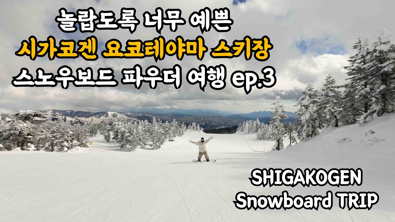 놀랍도록 예뻐서 감탄만 나왔던 풍경의 일본 나가노 시가코겐의 요코테야마 스키장 [일본, 시가코겐 3]