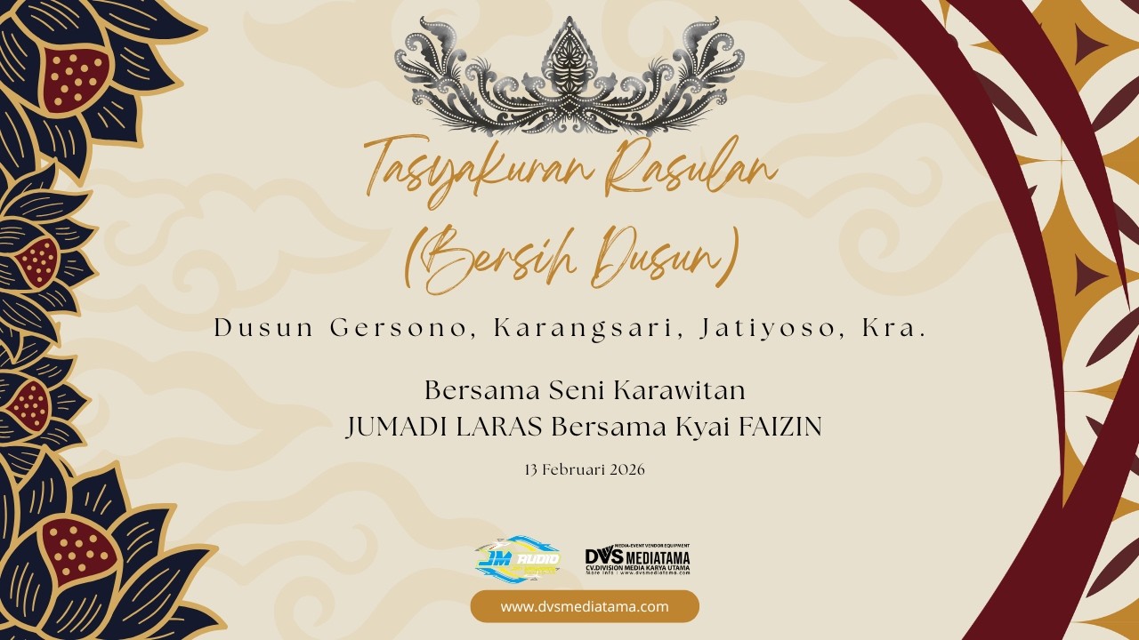 🔴📡 Live Krw Jumadi Laras. Bersama Kyai Faizin  ❃  Bersih Dusun Gersono ❃ JM Audio  ❃ 13 - 02 - 2026