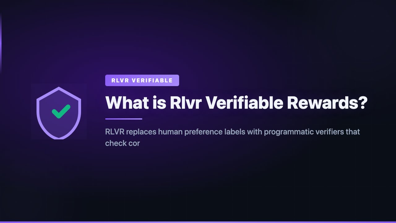 What is Rlvr Verifiable Rewards?