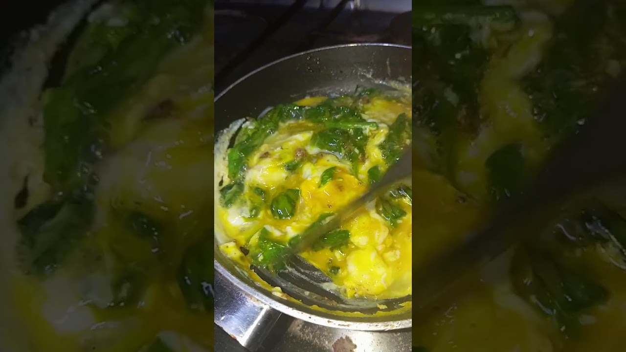 للبيض أشكال كتير  بيض بالسبانخ 😋