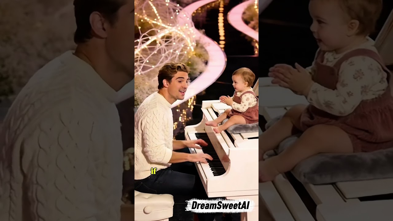 Father & daughter perform on stage together! A very classic English song! #classicoldsongs #500miles