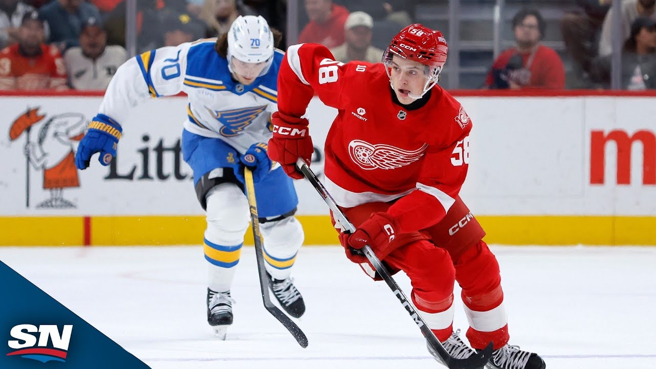 Red Wings&rsquo; Finnie, Compher Score 35 Seconds Apart To Make It A One-Goal Game
