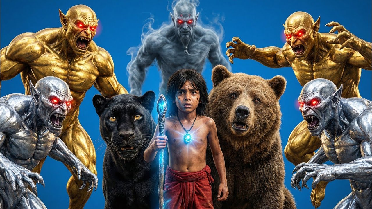 How Mowgli Saved Jungle from Jinn ? Mowgli vs Djinn Story | Mowgli Cartoon Story | Kids Moral Story 