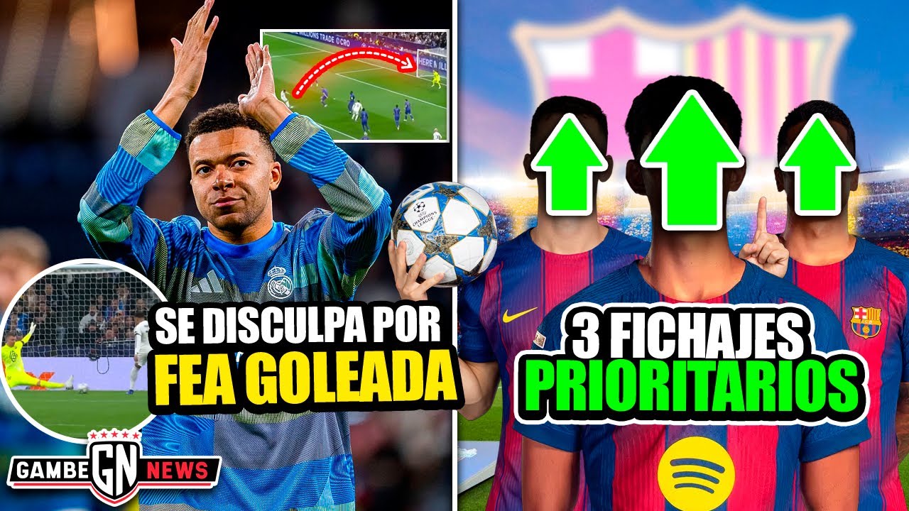 Mbappé se disculpa por fea goleada| Los 3 fichajes prioritarios del Barça| Ridículo histórico de Pep