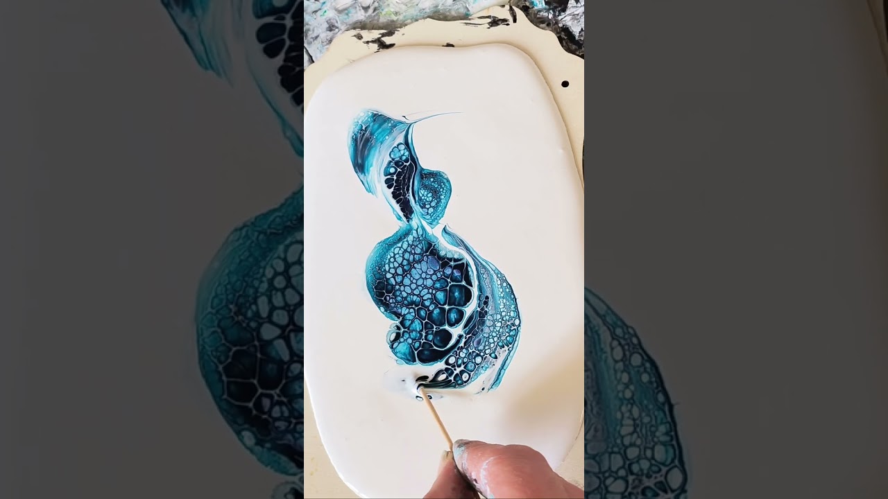 Bloom Swipe Ambre art paint Démo #acrylicpouring #fluidart #swipe #bloomtechnique #abstractart