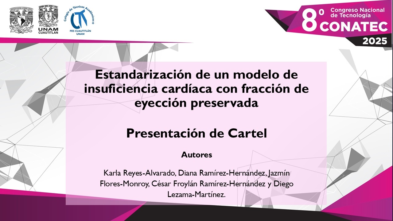 Estandarización de un modelo de insuficiencia cardíaca con fracción de eyección preservada