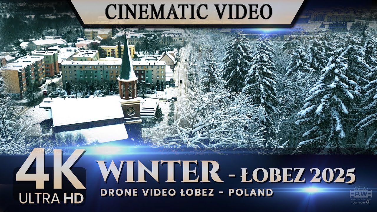 Winter - Łobez 2025 - Cinematic Drone Video 4K