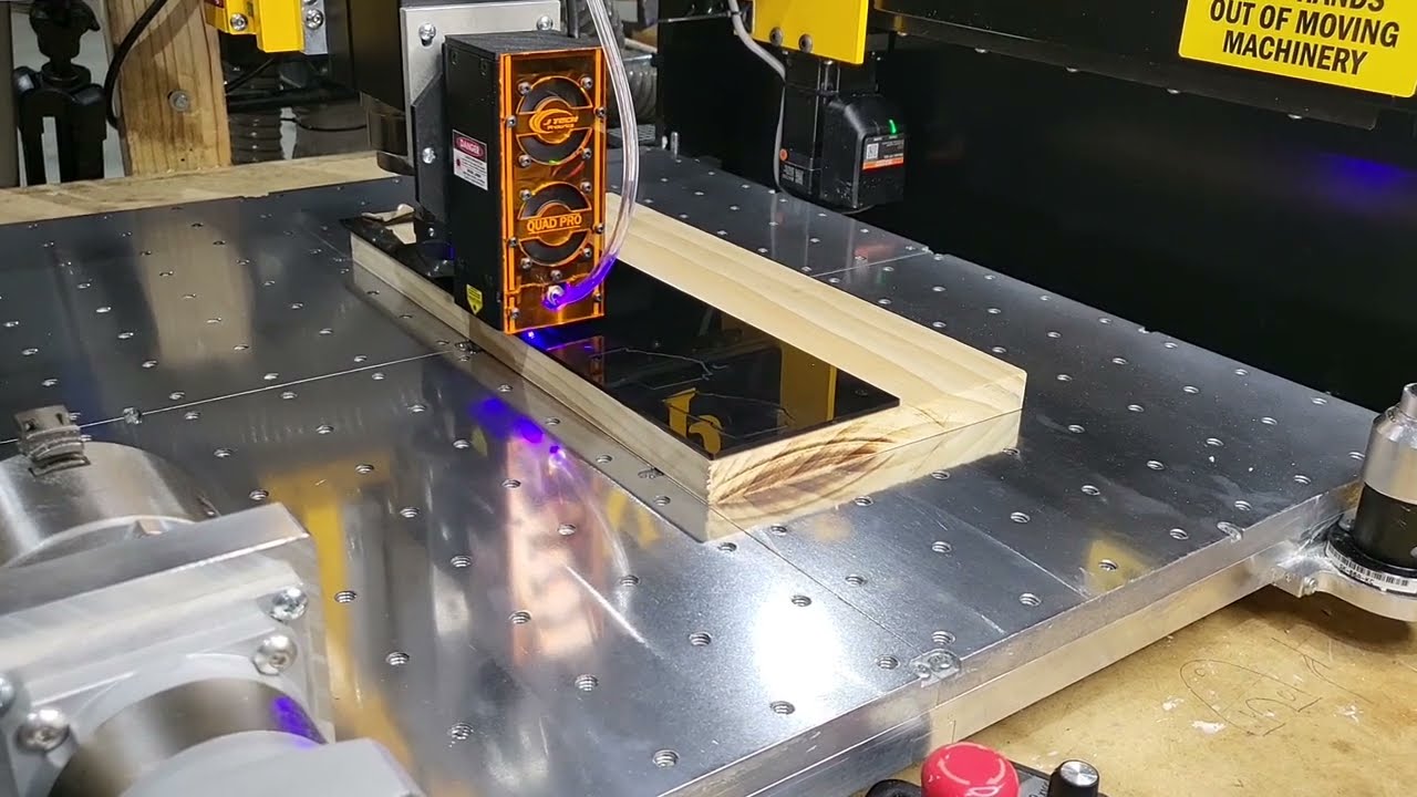 MillRight CNC Laser Cutting with JTECH 24W Quad Pro Laser