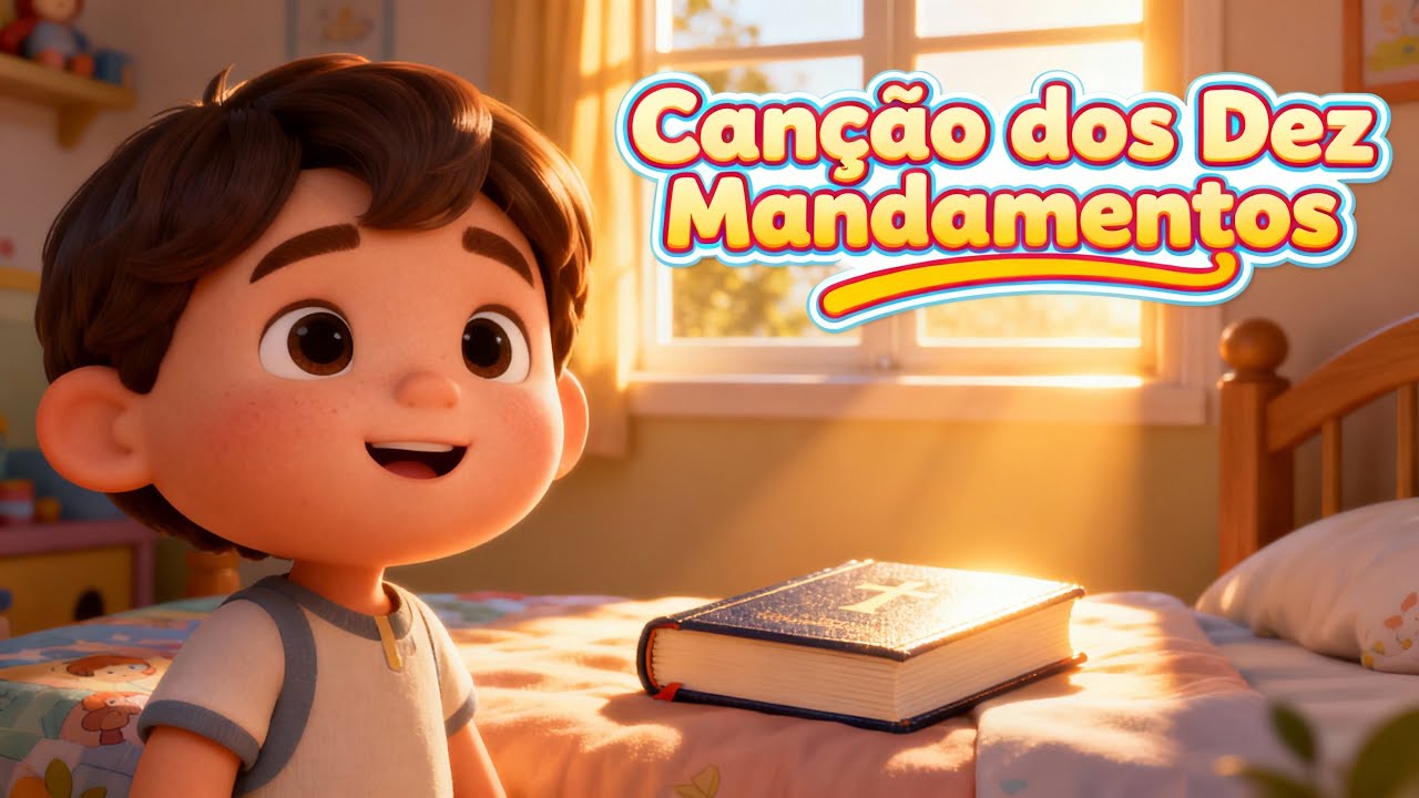 OS DEZ MANDAMENTOS 🎵 Música Gospel Infantil | Aprenda os Mandamentos de Deus Cantando