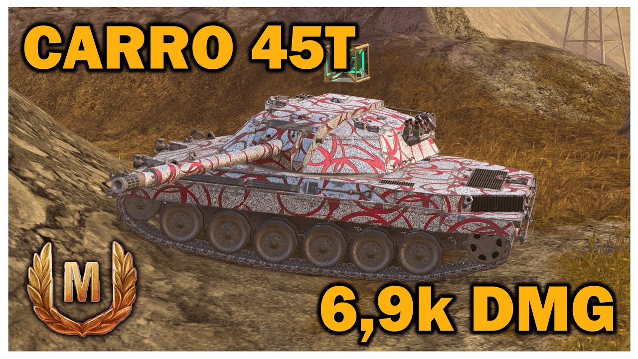 Carro 45t | 6,9k DAMAGE | World of tanks blitz
