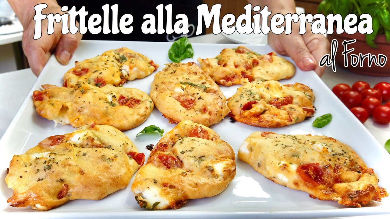 FRITTELLE ALLA MEDITERRANEA AL FORNO 🍅 Baked Mediterranean pancakes