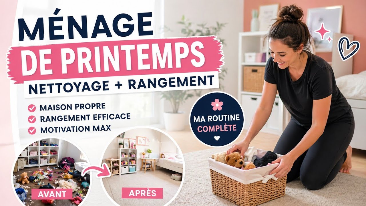M&eacute;nage de Printemps 2025 : Grand Nettoyage + Rangement Profond &eacute;tape par &eacute;tape !