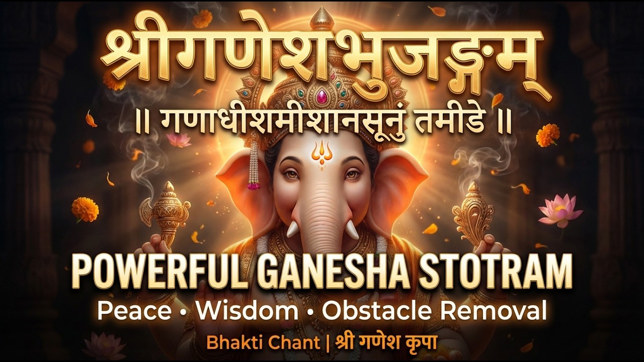 श्रीगणेशभुजङ्गम् | Ganesh Bhujangam | Powerful Ganesha Stotra by Adi Shankaracharya | Razz Himal