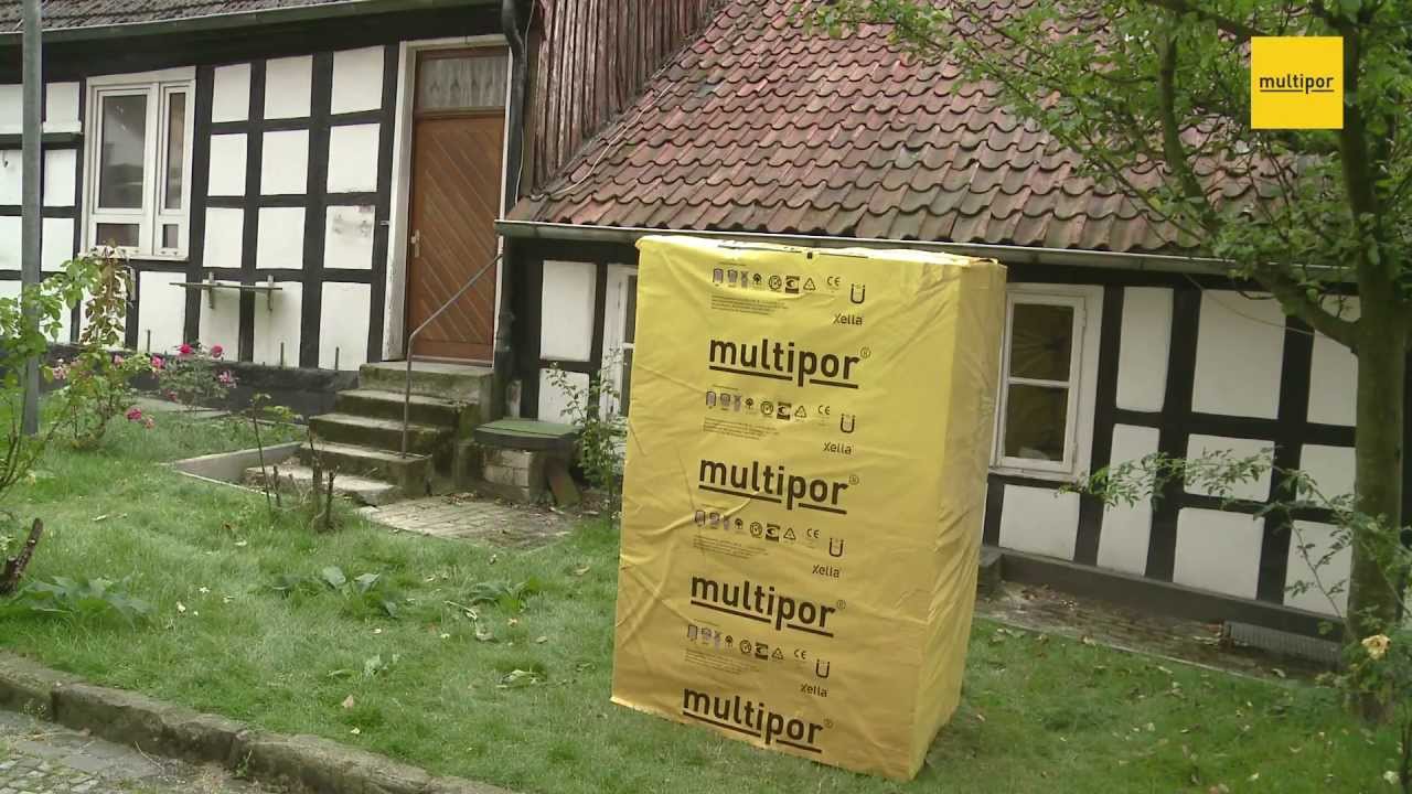 Multipor Innendaemmsystem WI mit Lehm Verarbeitung