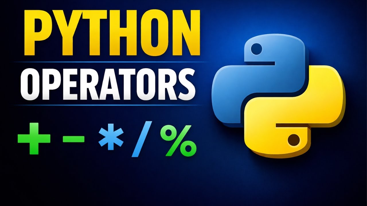 Operators in Python | Arithmetic & Comparison Operators for Beginners