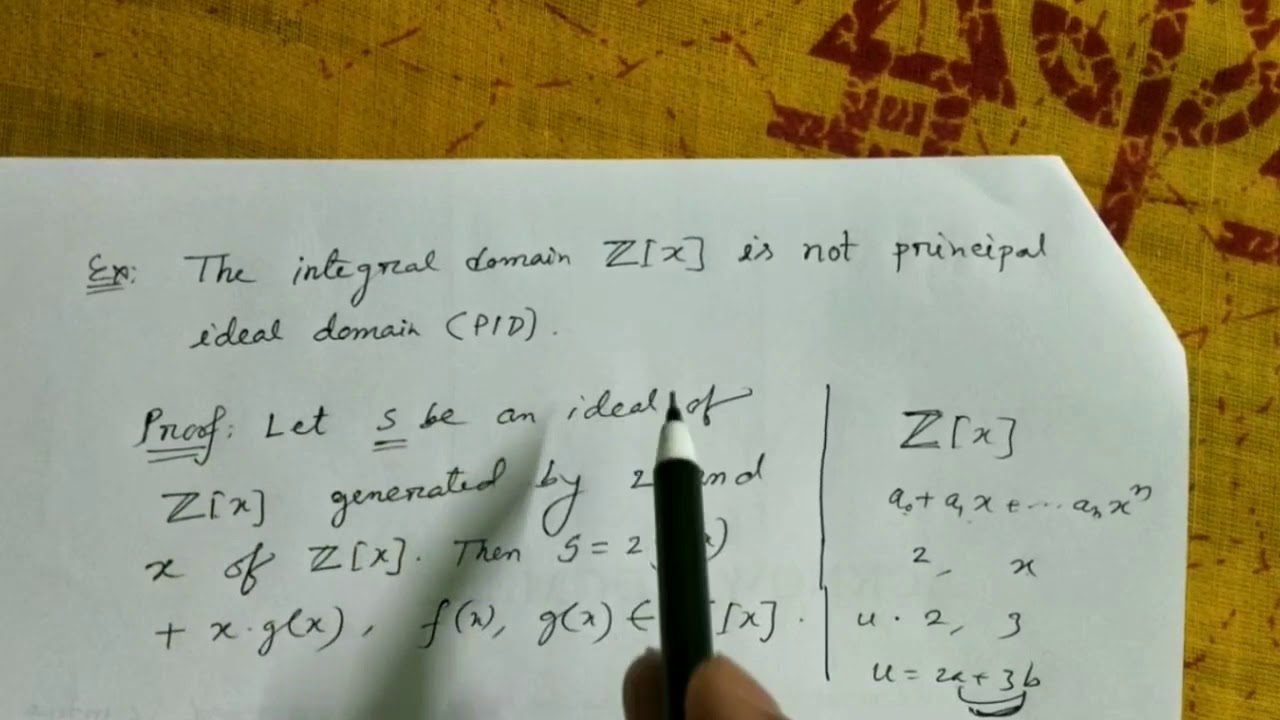 Z[x] is not PID__cc14