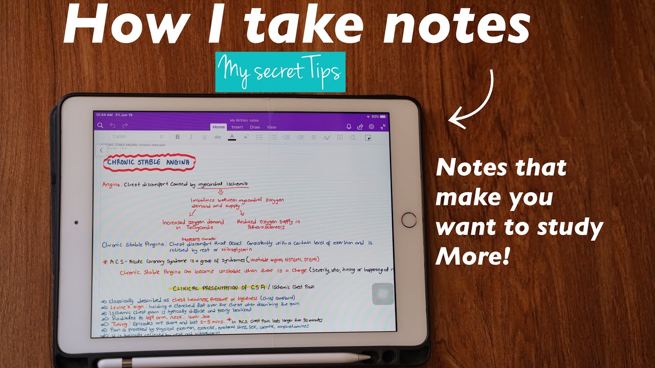 HOW I TAKE NOTES ON MY IPAD! 2020 || ONE NOTE, COLOR CODING MY NOTES, TIPS &TRICKS, MEDICAL STUDENT