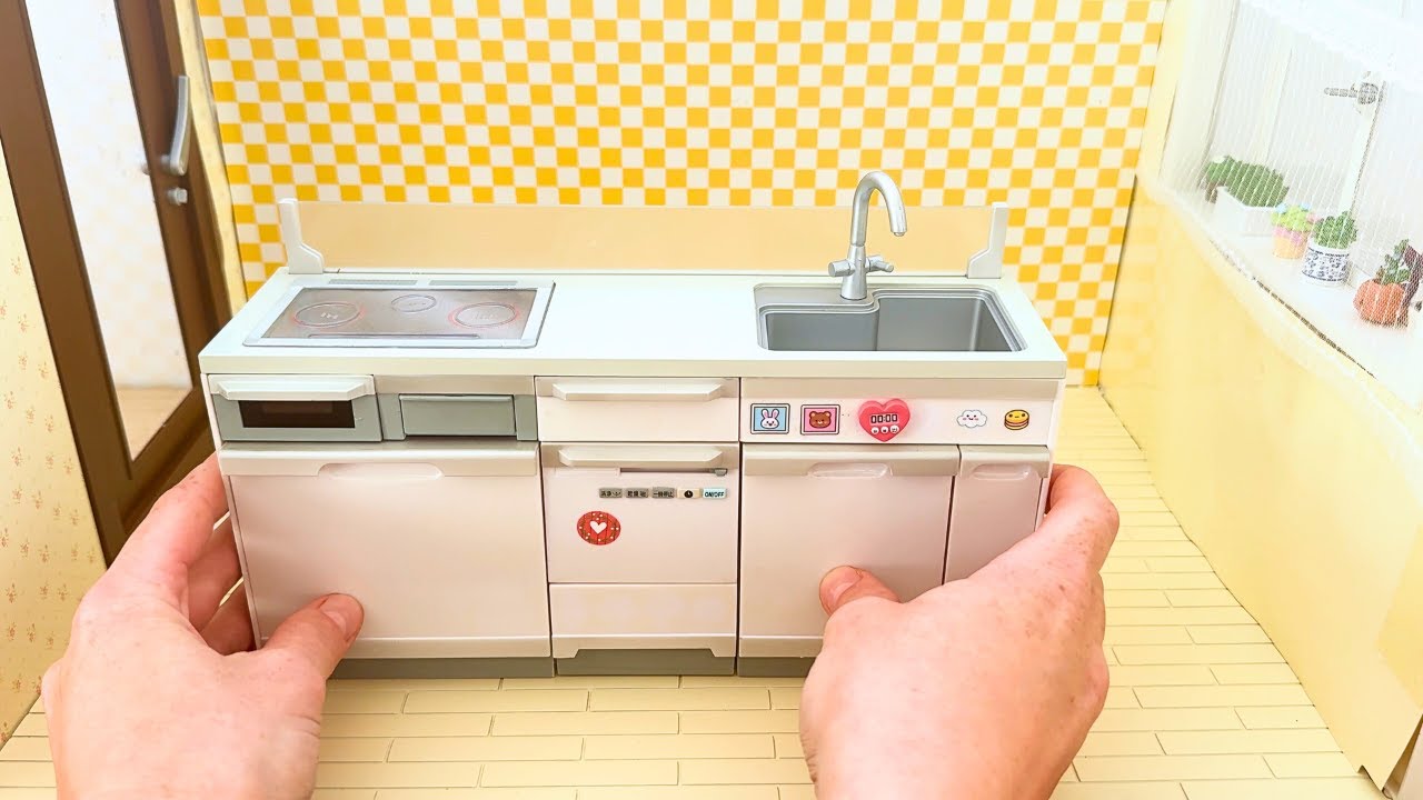 Re-ment mini kitchen 🌟ASMR 🌟 Mini kitchen set installation 🌟