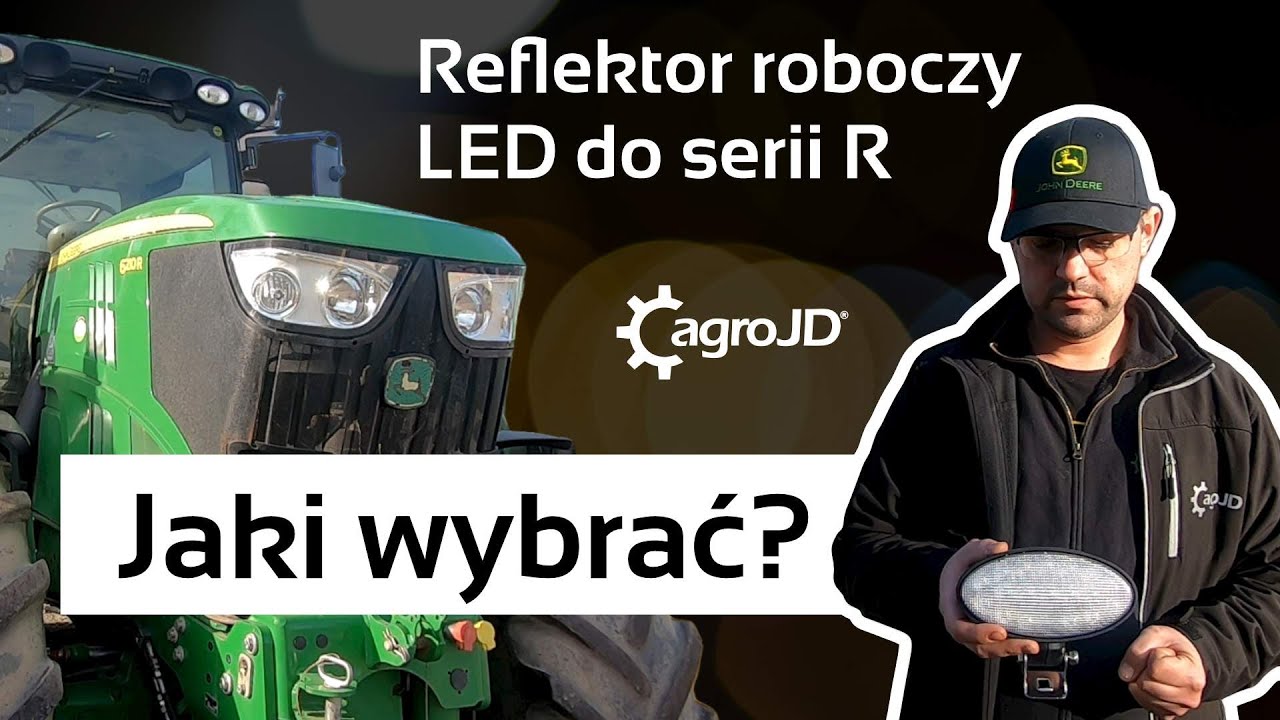 Jaki LED do serii R i M w John Deere? 🤔 Lampy o mocy 3500Lm oświetlą pracę w Twoim John Deere.