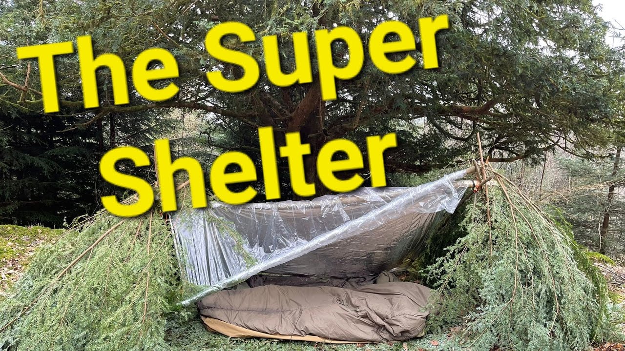 The Super Shelter #bushcraft #survival #supershelter