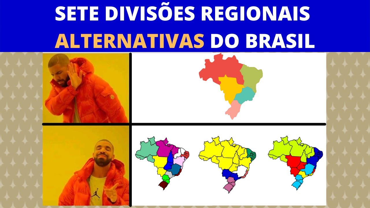 Sete outras DIVISÕES REGIONAIS do Brasil