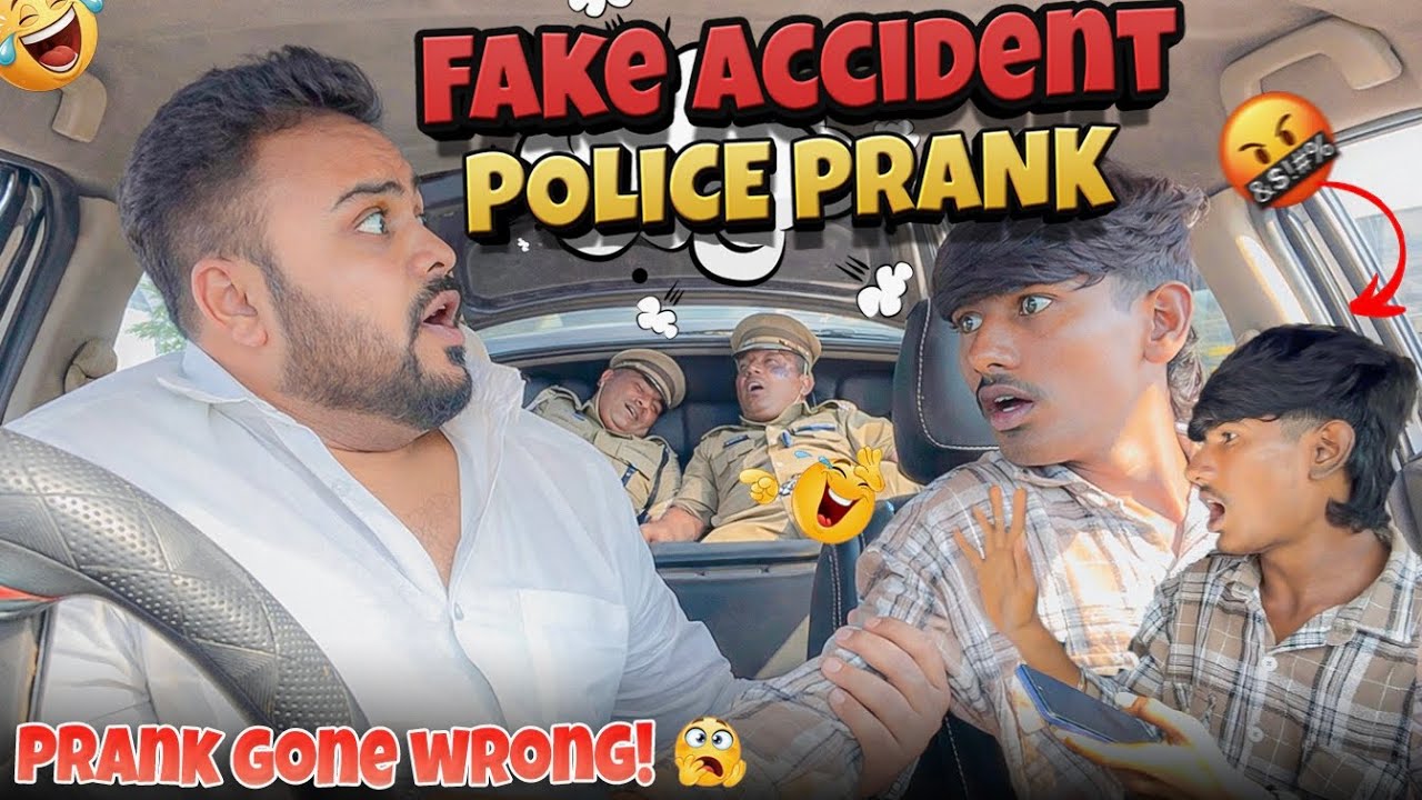 Fake Accident Police Prank 🤣 | Tamil Taxi Car Prank 