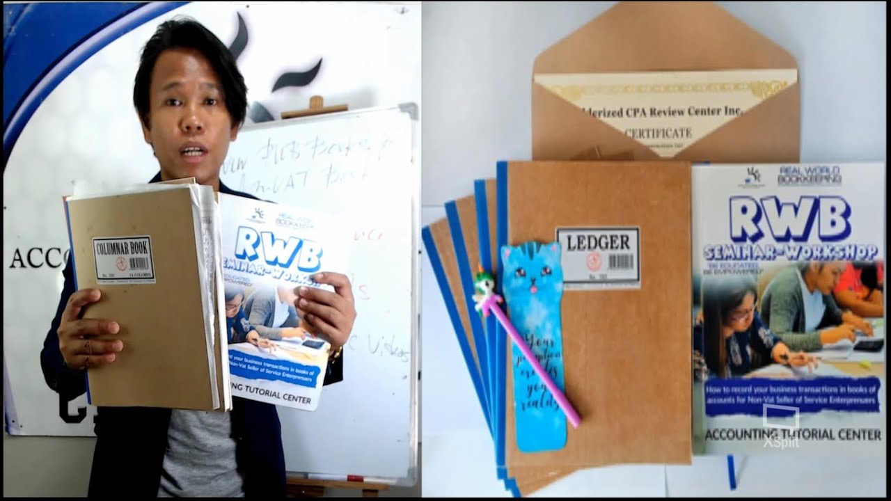 New RWB Books Non-VAT Bookkeeping for MSMEs 😊