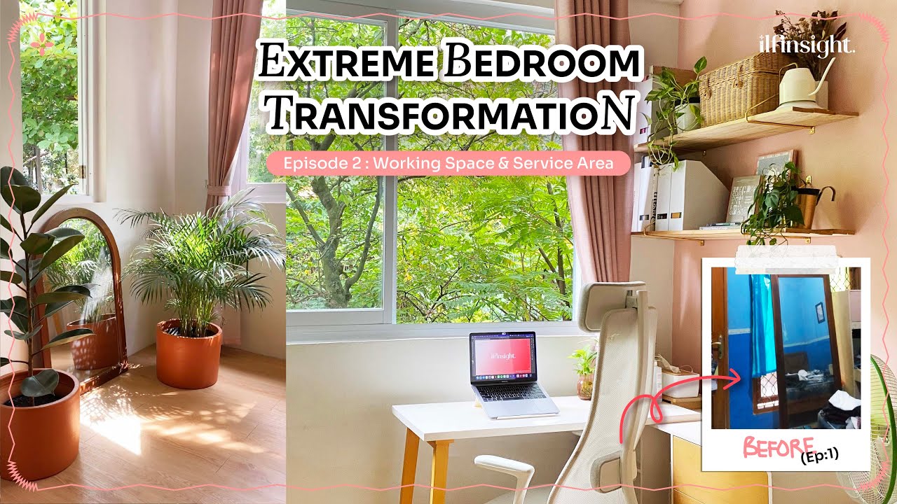 Makeover Kamar Biru Jadi Pink Aesthetic (Part 2/3) #RoomMakeover #InspirasiKamar #makeoverkamar
